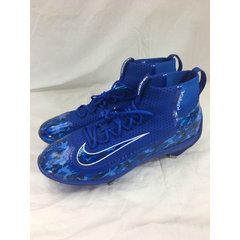 Nike Alpha Huarache Elite 2 Mid Baseball Cleats Mens 16 Blue Camo AJ6873-401